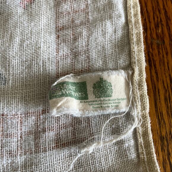 Ulster Weavers "Henrietta" Chickens Roosters Irish Linen Tea Towel 1 7x 25 VTG - Picture 9 of 10